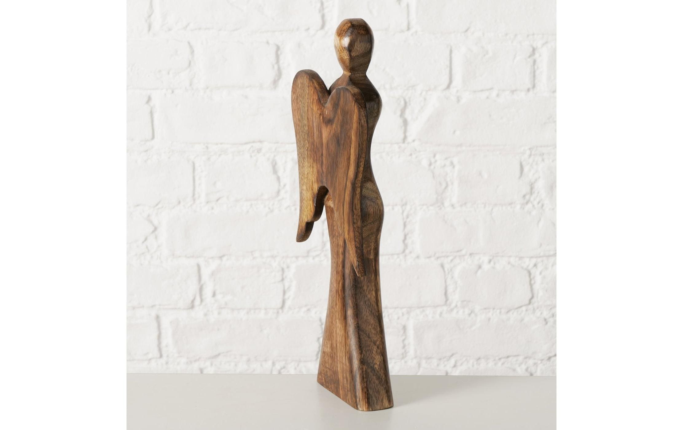 Boltze Weihnachtsfigur Engel Malaika Mango, 16 x 4.5 x 35 cm