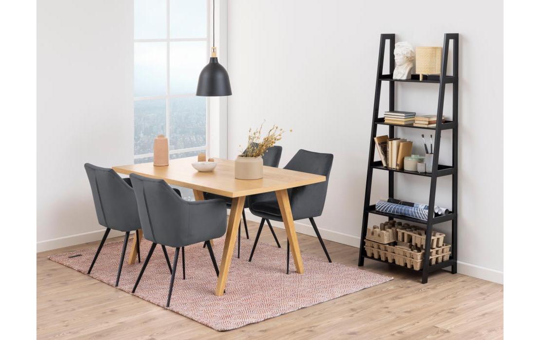 AC Design Regal Wally 63 x 40 x 180 cm, Schwarz