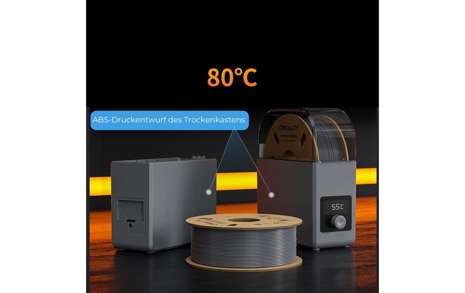 Creality Filament ABS Hyper, Grau 1.75 mm 1 kg