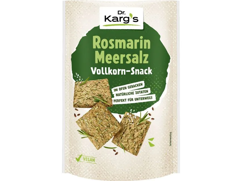 Dr. Karg's Vollkorn Snack Rosmarin Meersalz 110 g