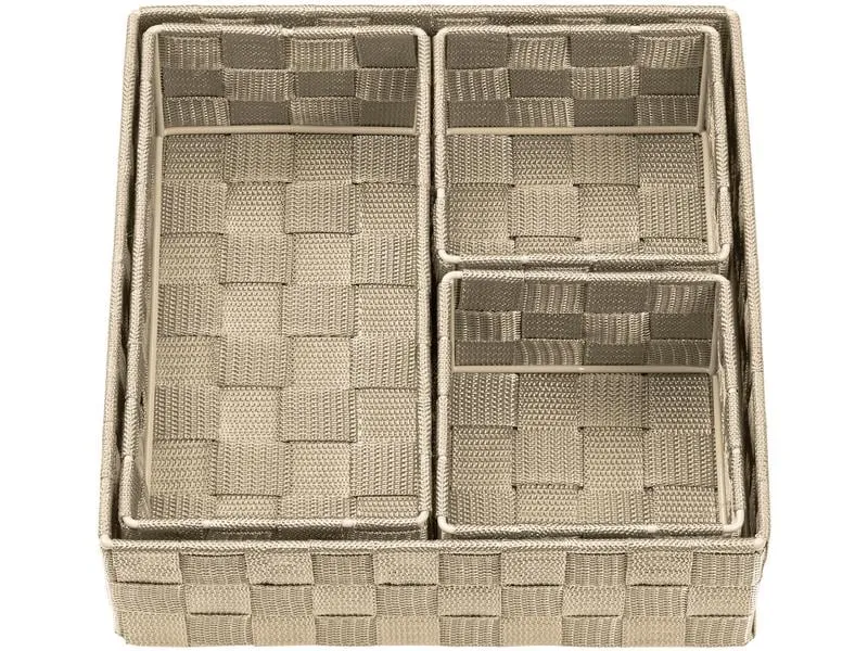diaqua® Aufbewahrungskorb Irina 4 Stück, Beige diaqua® Aufbewahrungskorb Irina 4 Stück, Beige