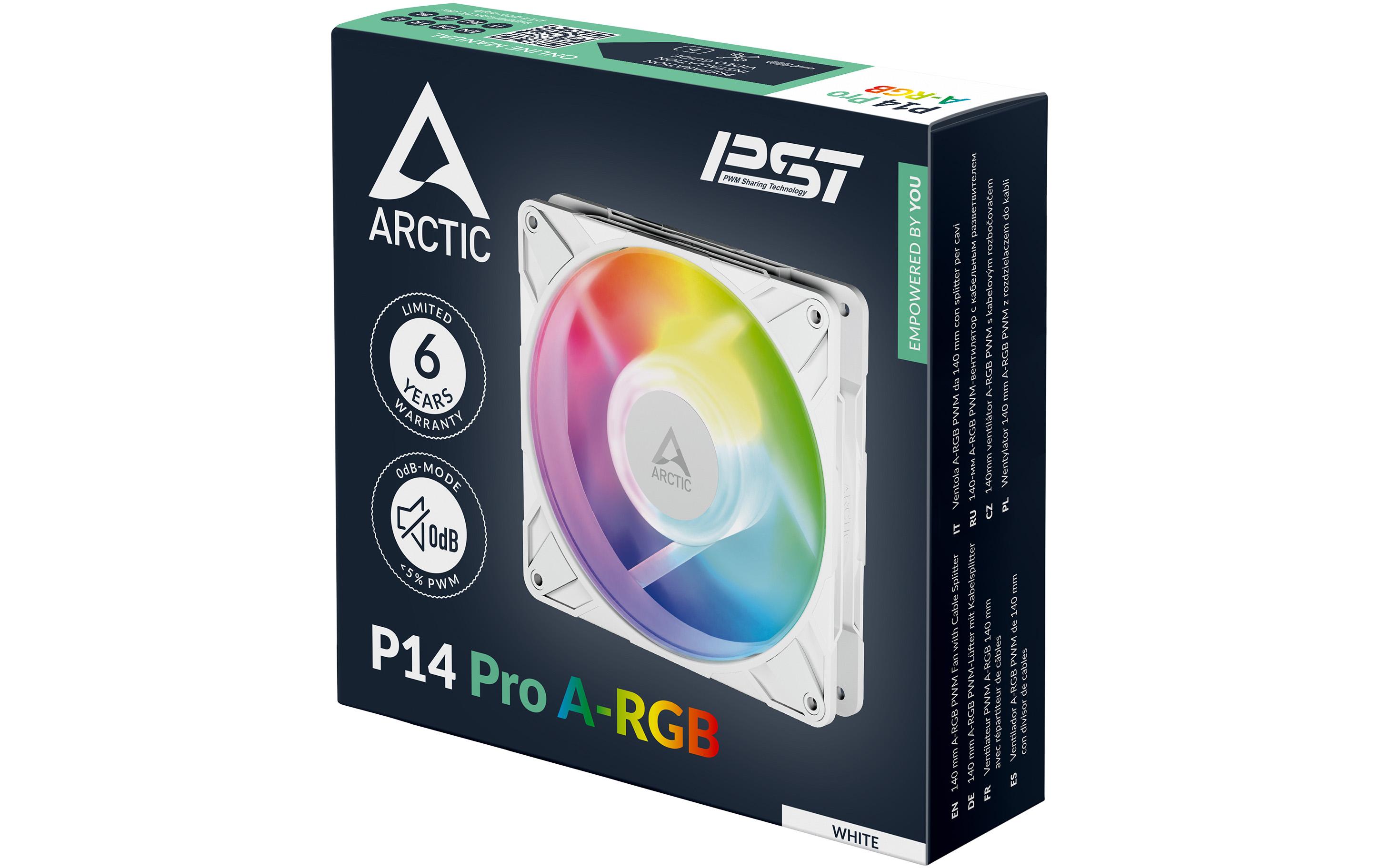 Arctic Cooling PC-Lüfter P14 Pro A-RGB Weiss