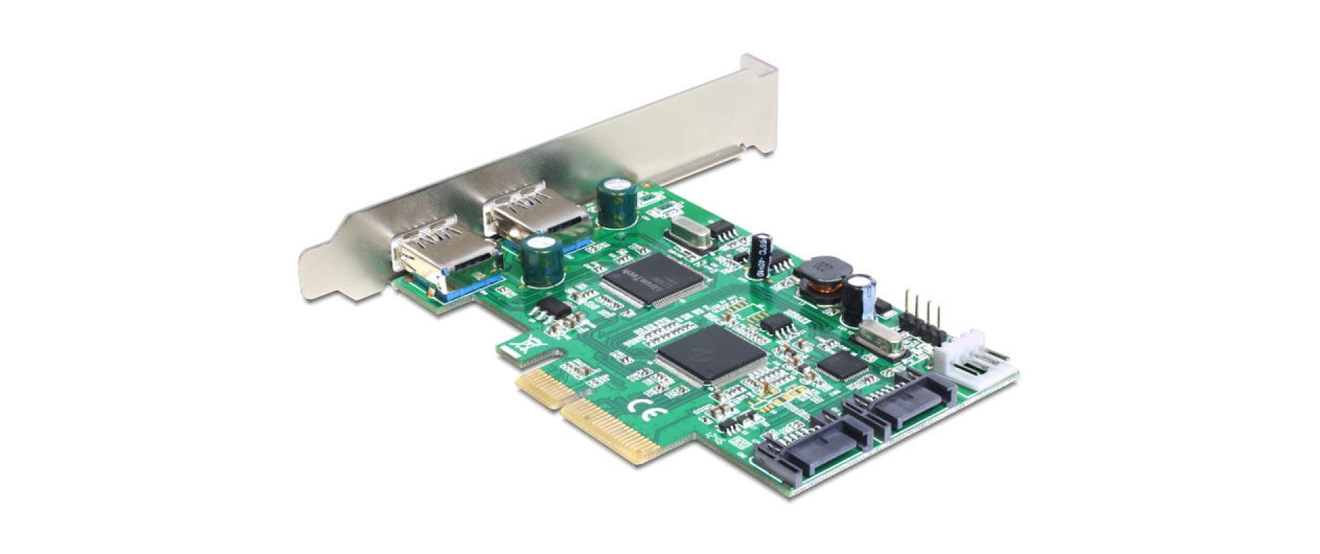 Delock Host Bus Adapter Controller PCI-Ex4- 2x SATA3, 2x USB3.0