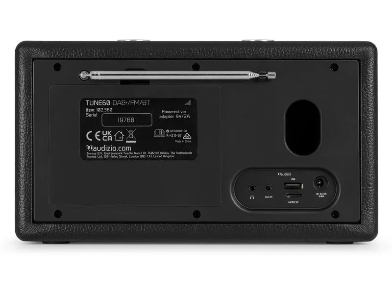 Audizio DAB+ Radio Tune60 Schwarz Audizio DAB+ Radio Tune60 Schwarz