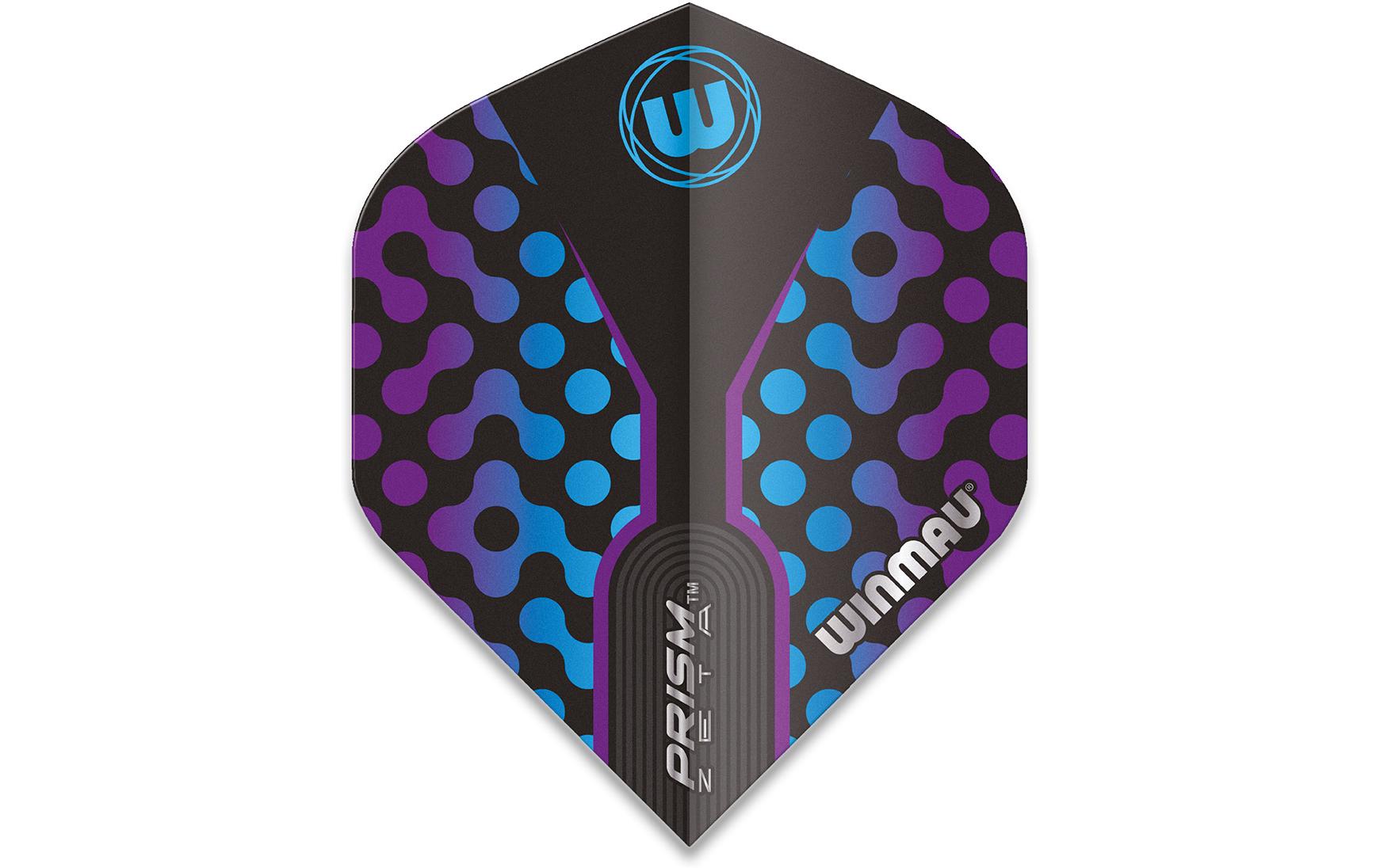 Winmau Dartflight Prism Zeta, Schwarz / Blau, 3 Stück Winmau Dartflight Prism Zeta, Schwarz / Blau, 3 Stück