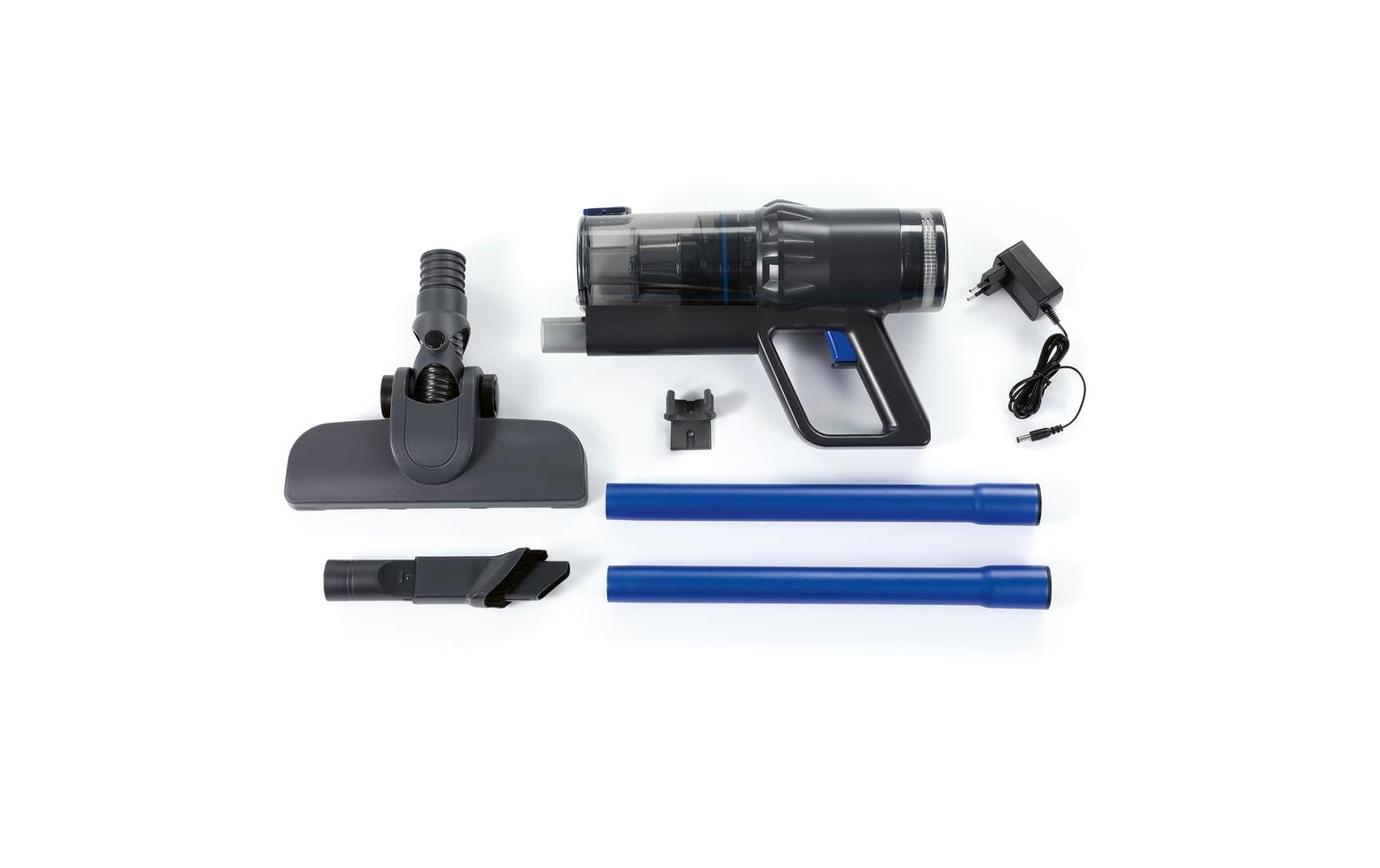 CLEANmaxx Akku-Hand- und Stielsauger Blau/Grau