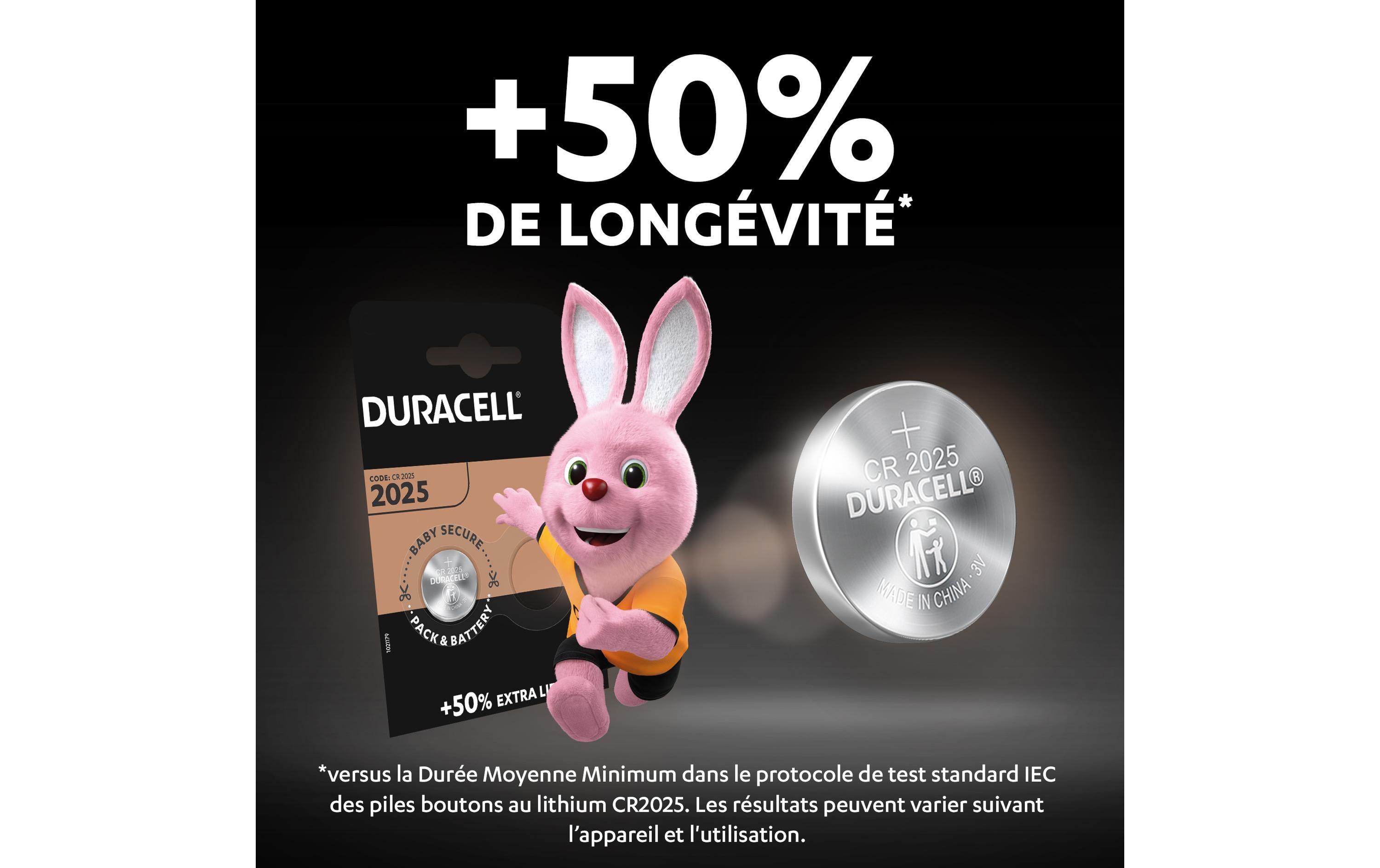 Duracell Knopfzelle Lithium CR2025 2 Stück