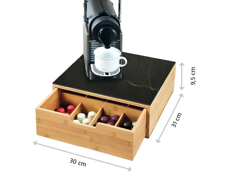 Kesper Tee-Aufbewahrungsbox Bambus, Glas, 1-tlg. Kesper Tee-Aufbewahrungsbox Bambus, Glas, 1-tlg.