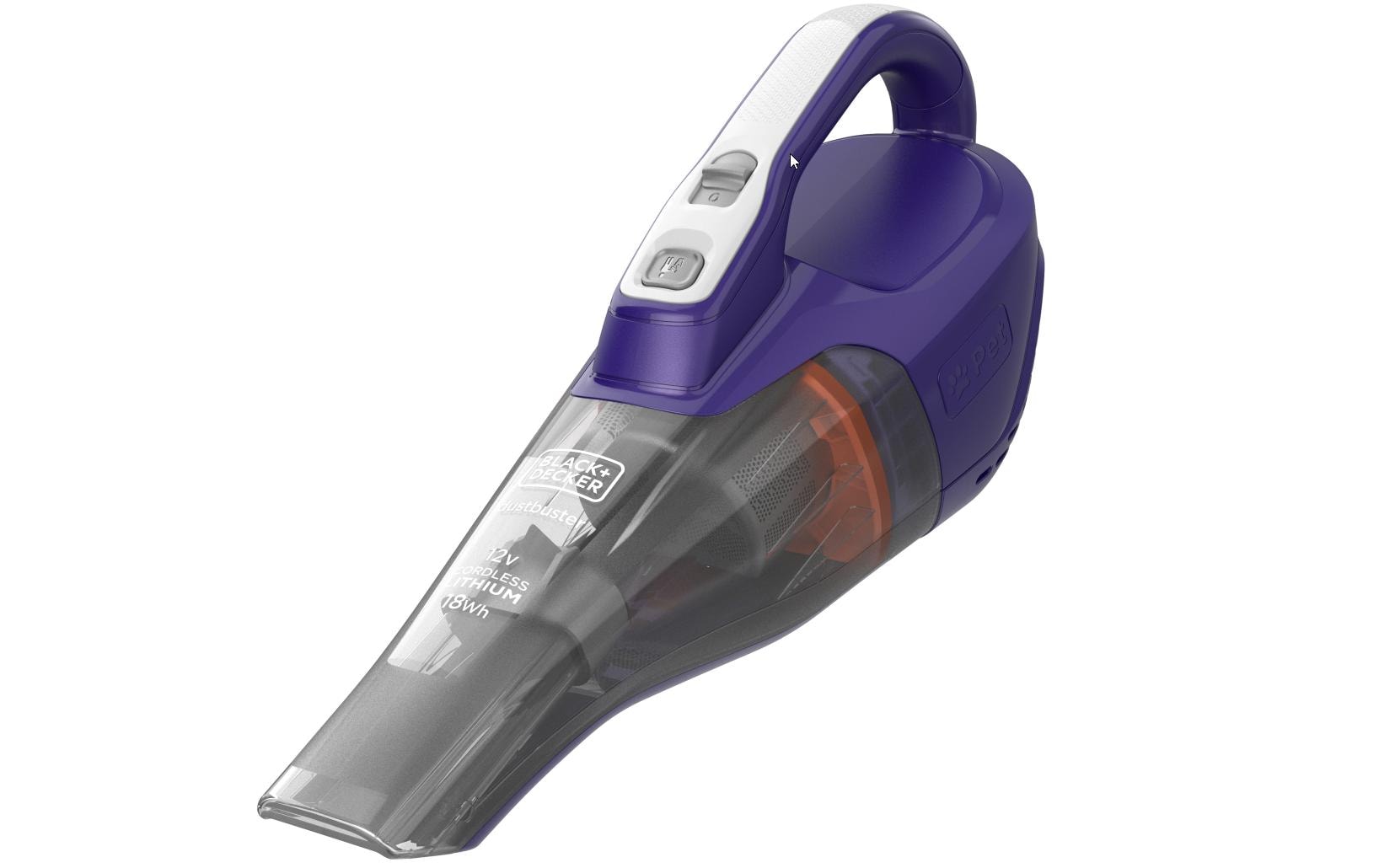 BLACK+DECKER Akku-Handsauger Dustbuster Pet Titanium/Violett