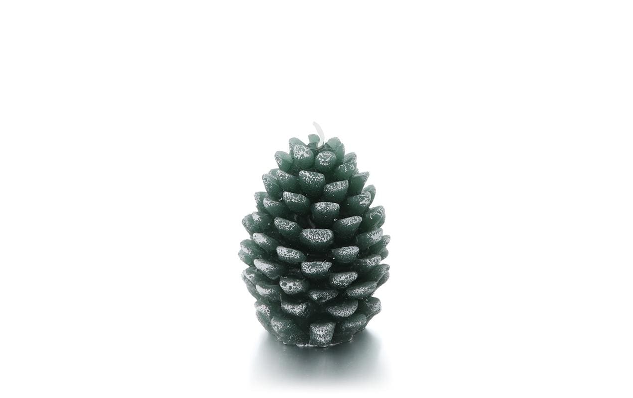 balthasar Weihnachtskerze Pinecone Grün, 1 Stück