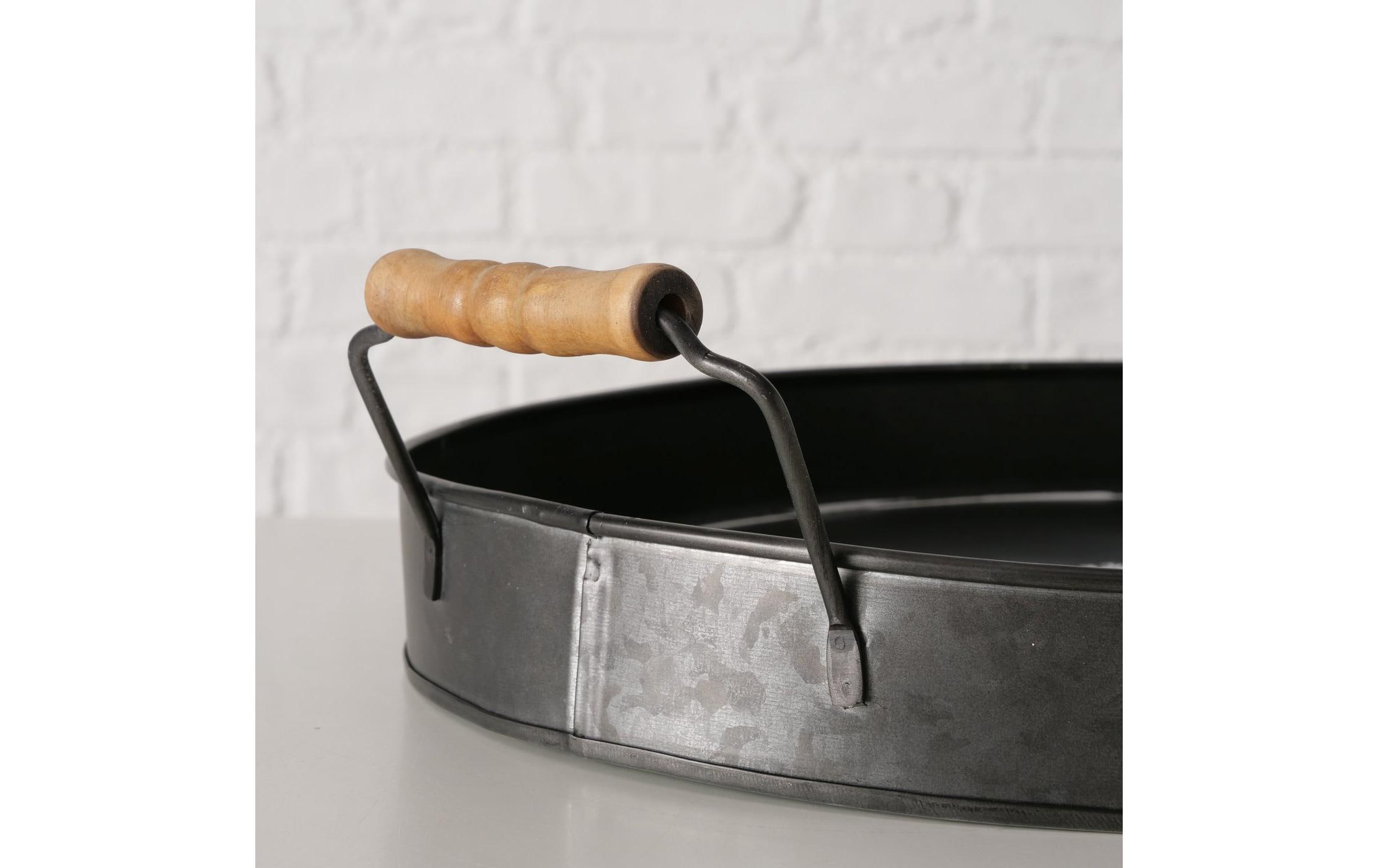 Boltze Servierplatte Helski Metall, 49 x 9 cm