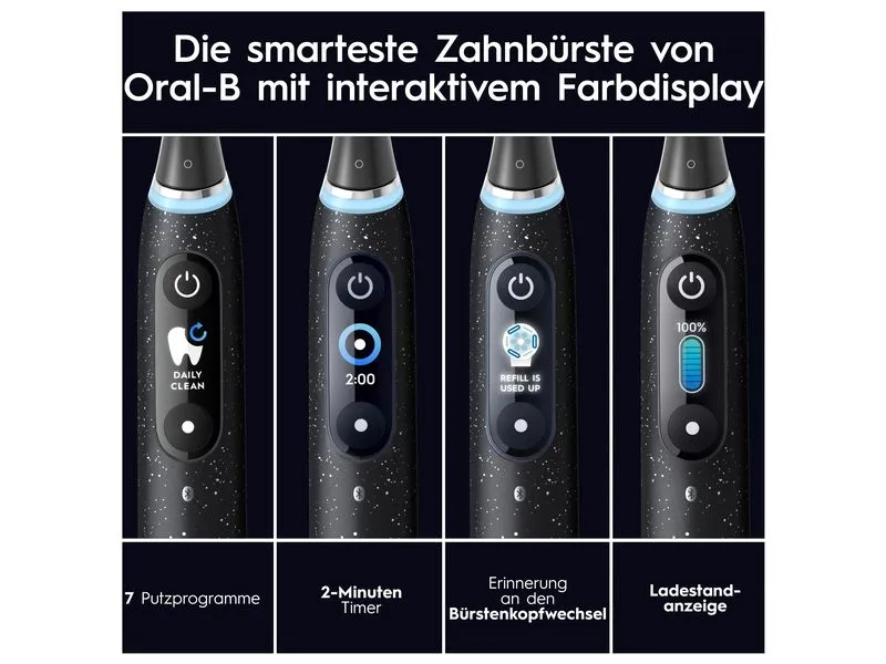 Oral-B Mikrovibrationszahnbürste iO Series 10 Schwarz
