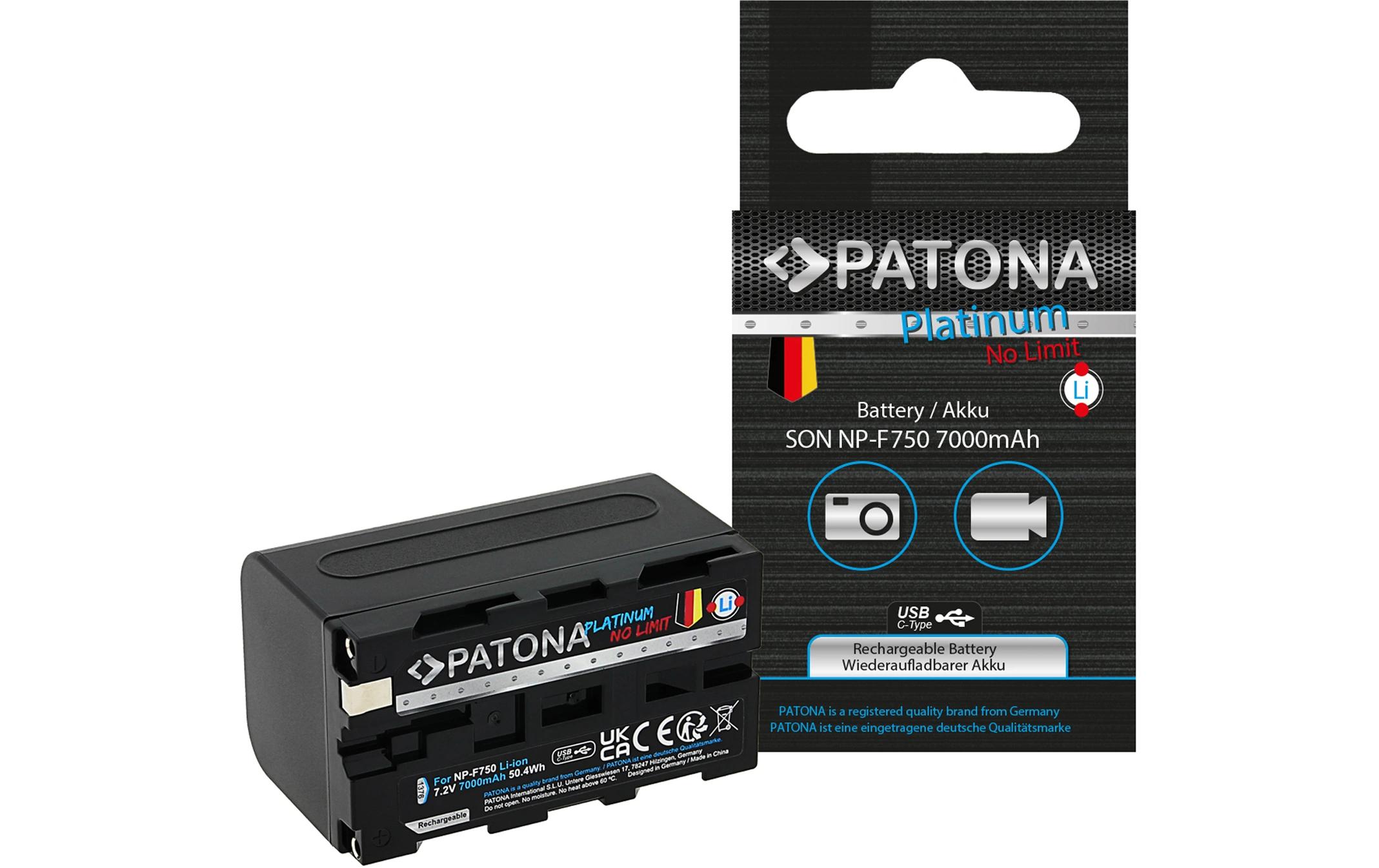 Patona Platinum Akku für Sony NP-F750