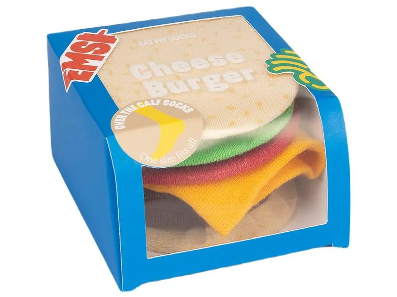 EatMySocks Socken Cheeseburger 1 Paar, One Size EatMySocks Socken Cheeseburger 1 Paar, One Size