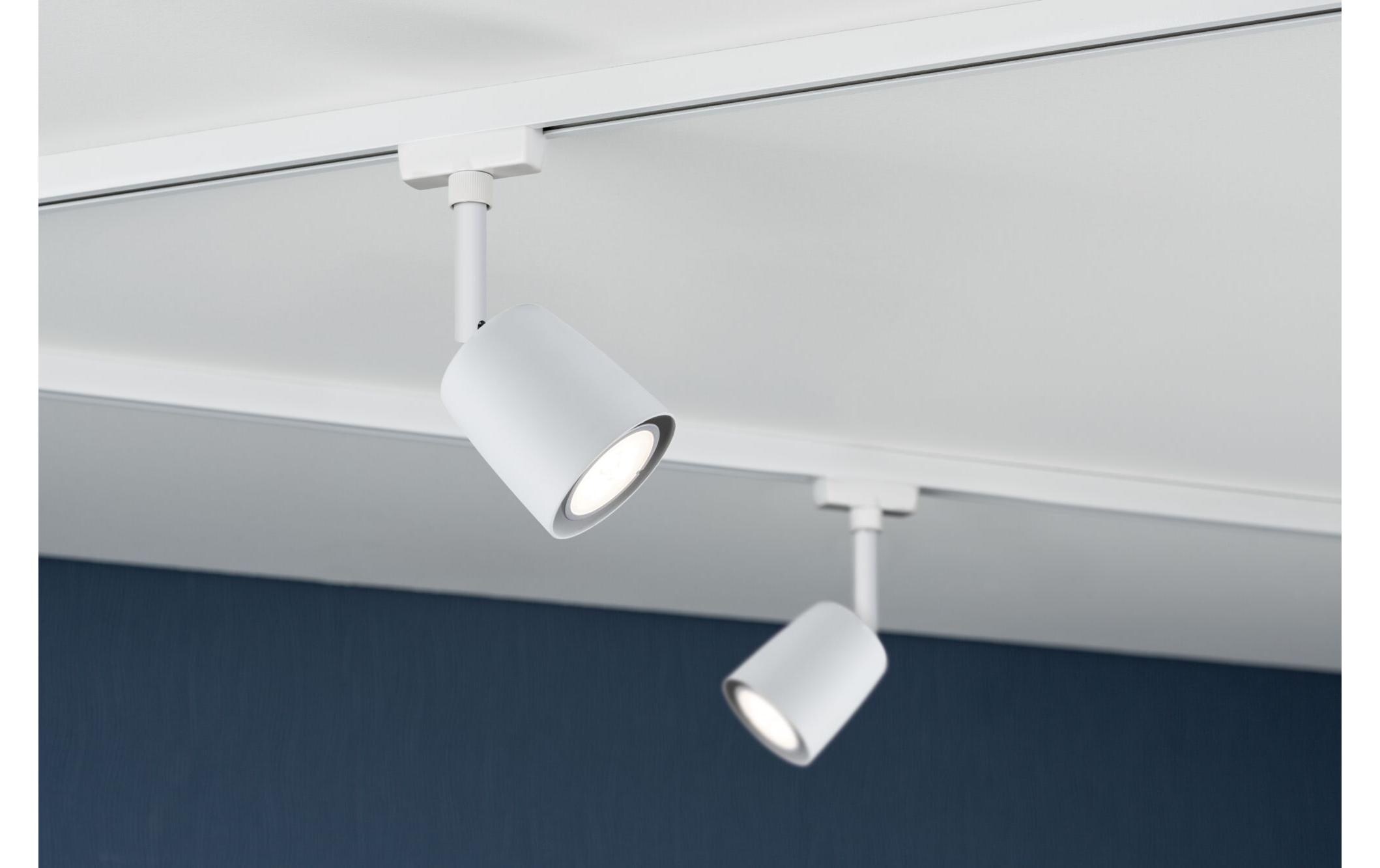 Paulmann URail Schienenspot Cover Einzelspot GU10, 10W, Signalweiss