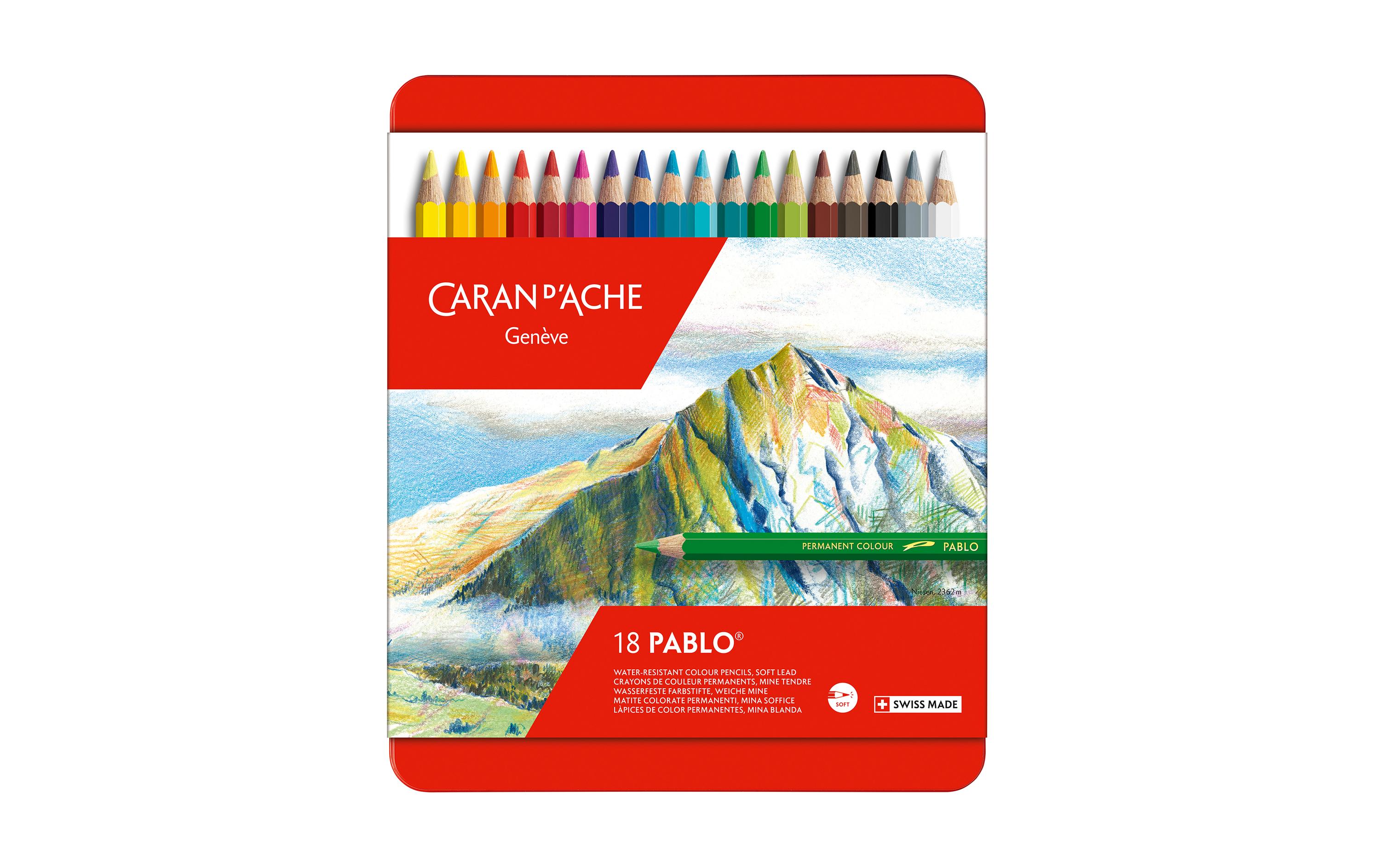 Caran d'Ache Farbstifte Pablo 18 Stück