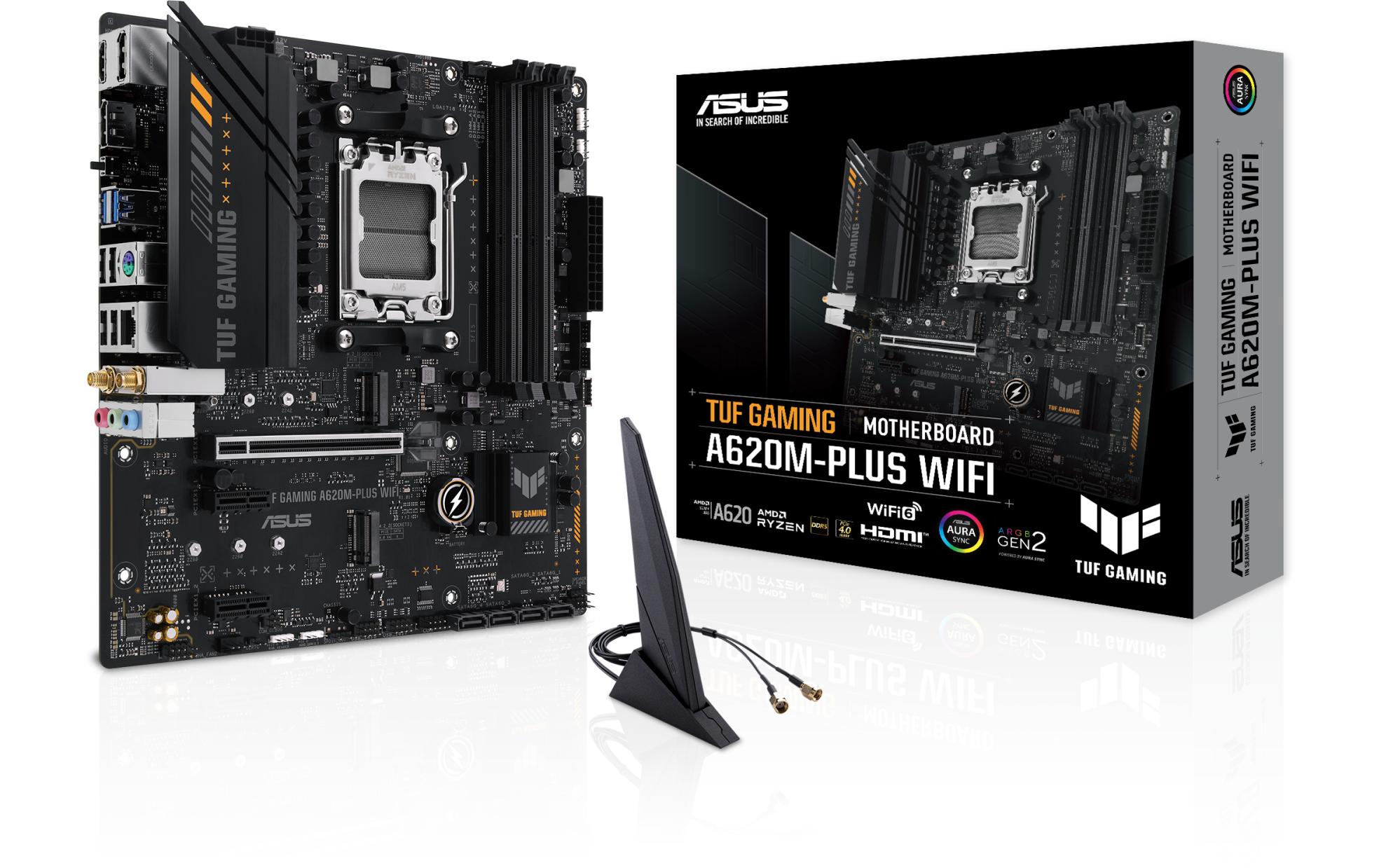 ASUS Mainboard TUF GAMING A620M-PLUS WIFI ASUS Mainboard TUF GAMING A620M-PLUS WIFI