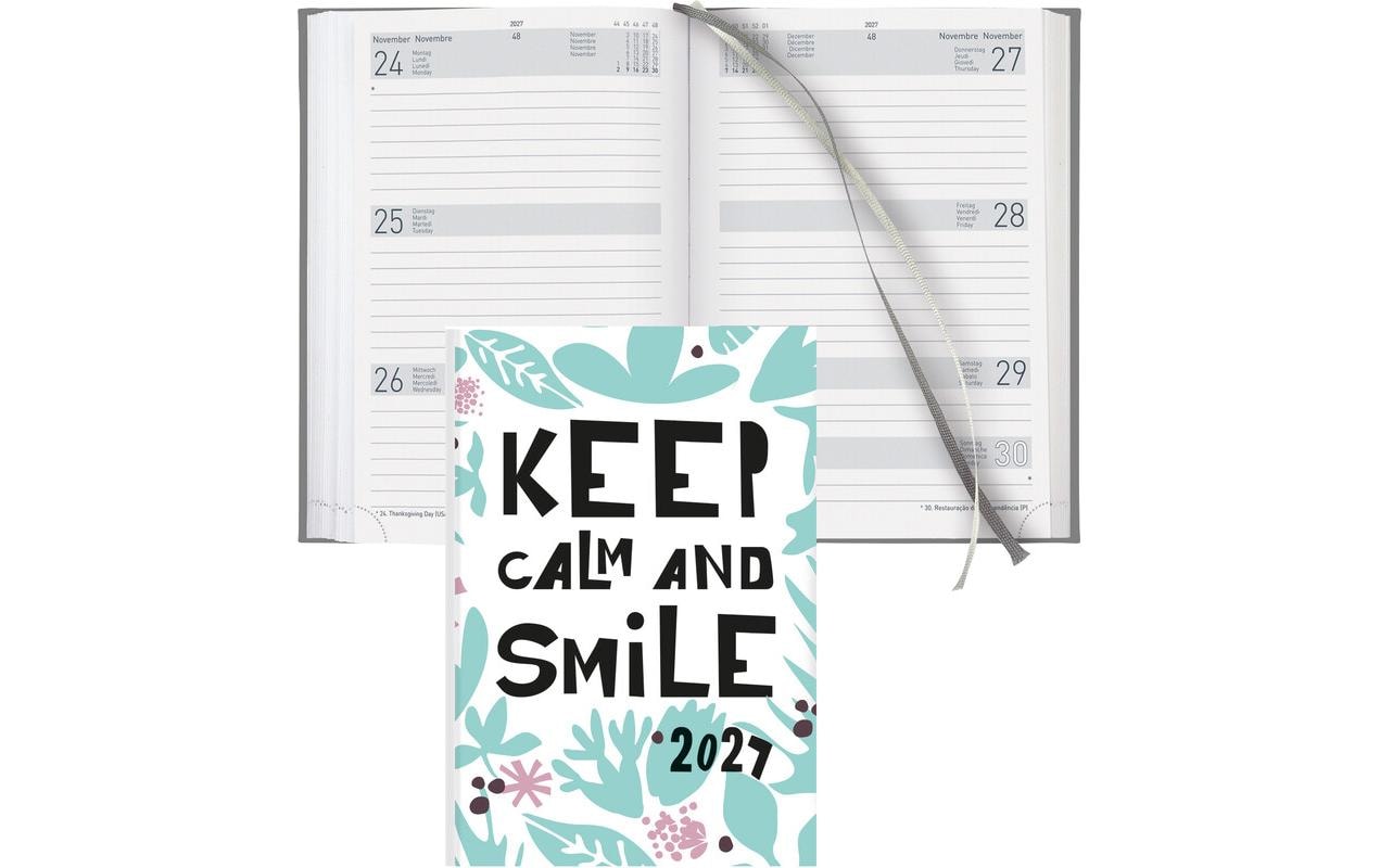 Biella Geschäftsagenda Dispo Term Trend Smile, 2027, Schwarz/Grün
