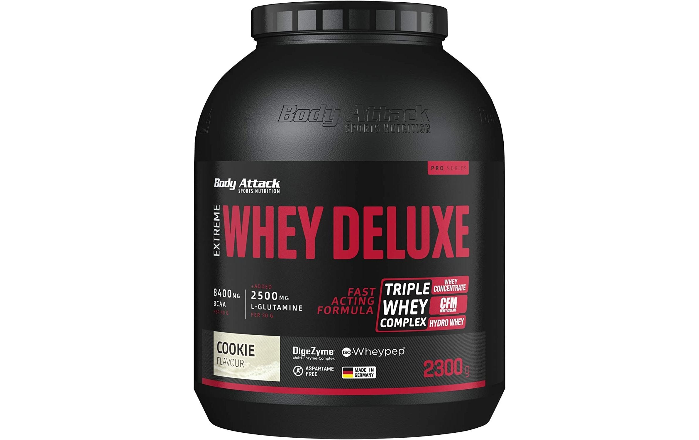 Body Attack Pulver Extreme Whey Deluxe Cookie/Crème 2300 g