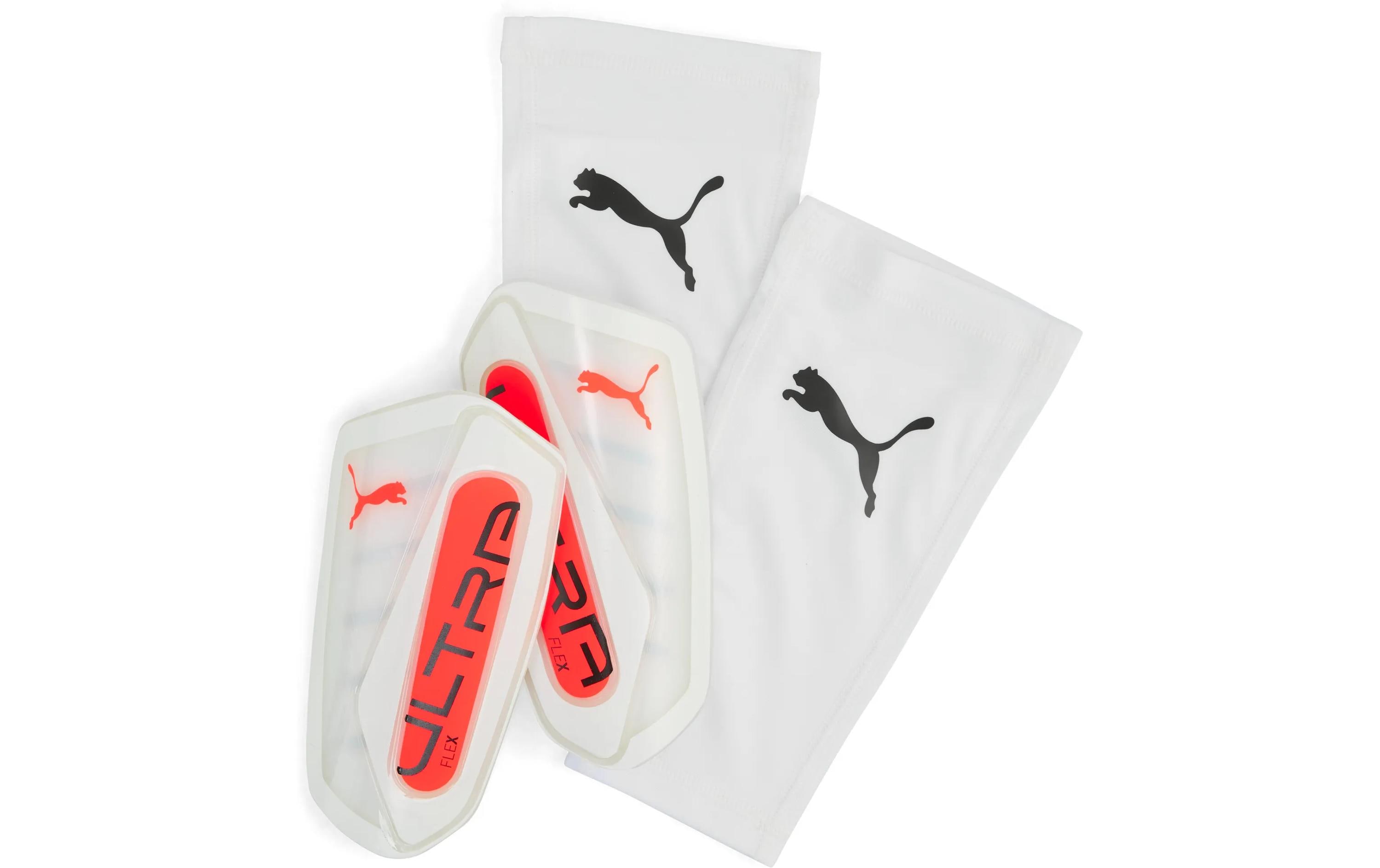 PUMA Shinguards Ultra Flex Sleeve M, Weiss