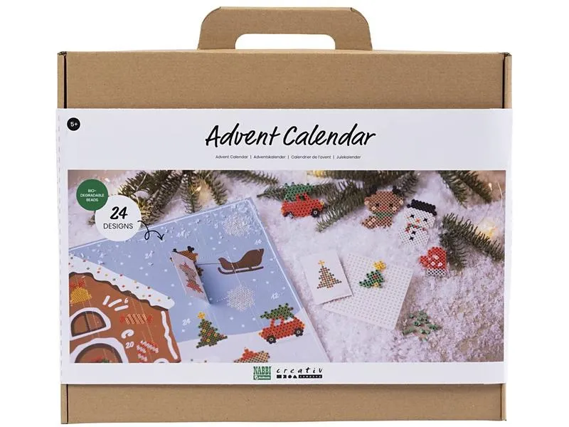 Creativ Company Adventskalender Bügelperlen 24 Designs, gefüllt, Bio Creativ Company Adventskalender Bügelperlen 24 Designs, gefüllt, Bio