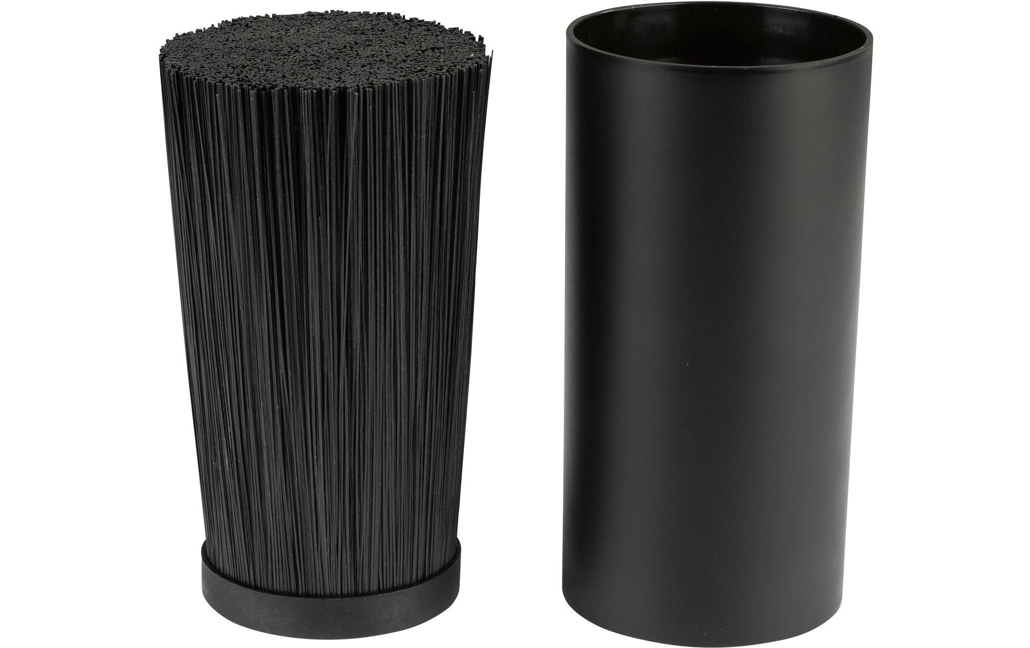 GOURMETmaxx Messerblock-Set mit Messer Edelstahl, 6-Teilig, Schwarz