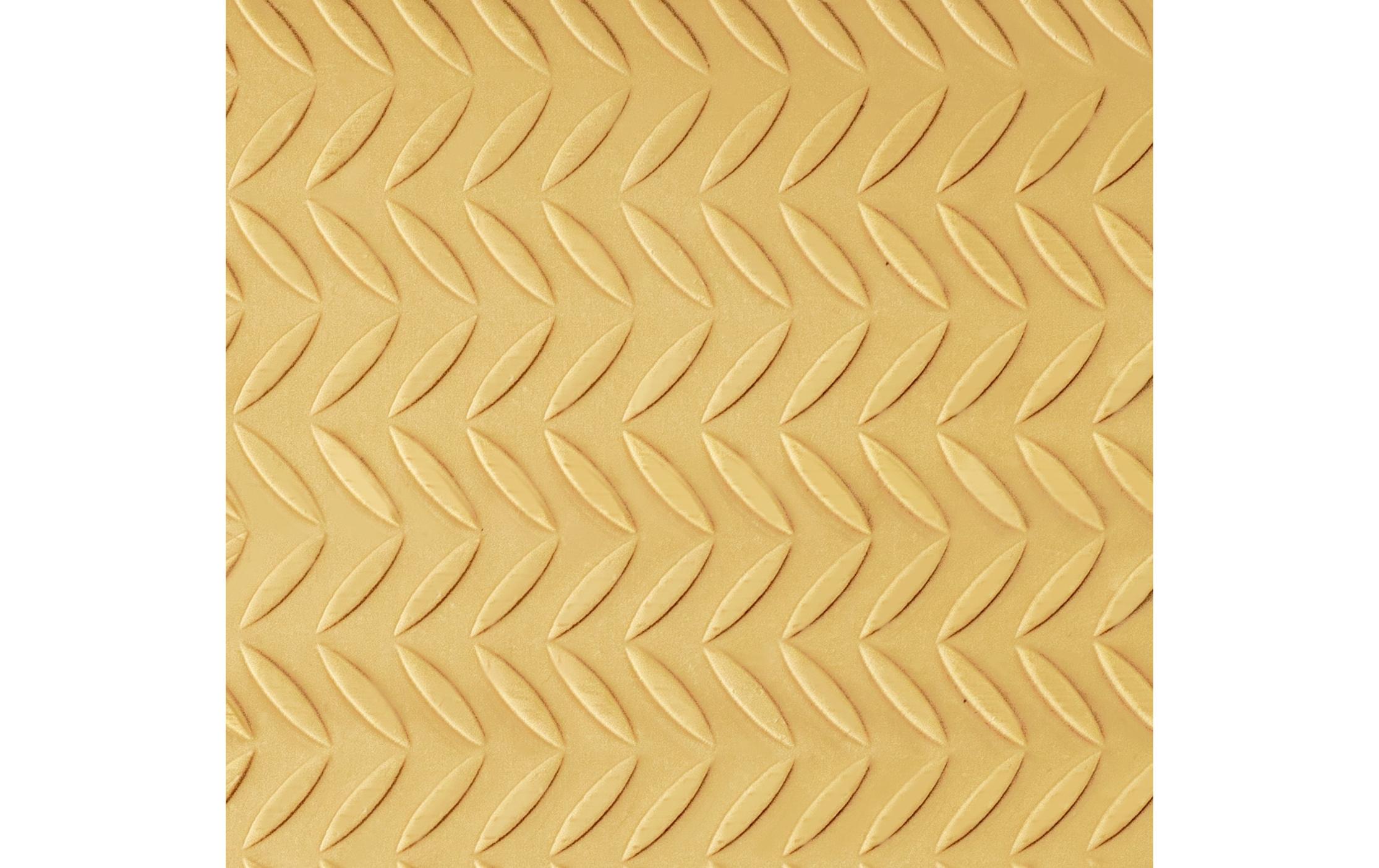 Ibili Wallholz mit Blätter Deko 39.5 x 5 cm, Braun