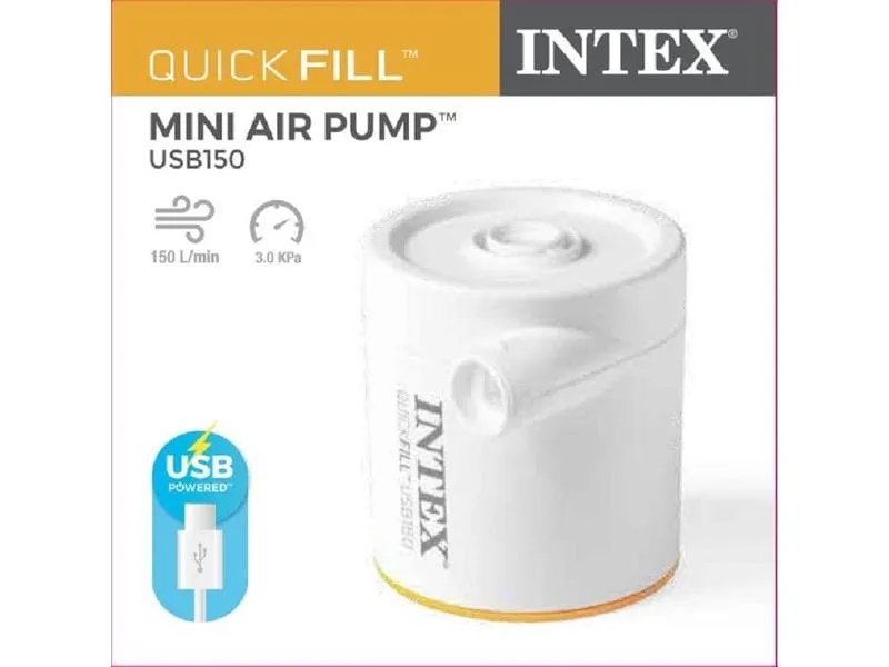 Intex Luftpumpe Quick-Fill Wiederaufladbar, USB150