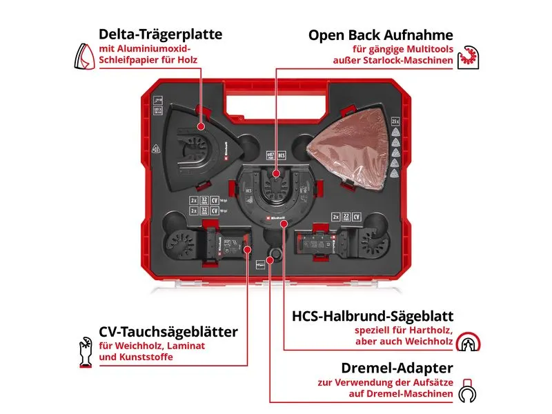 Einhell XLPLUS-CASE Multitools 35tlg