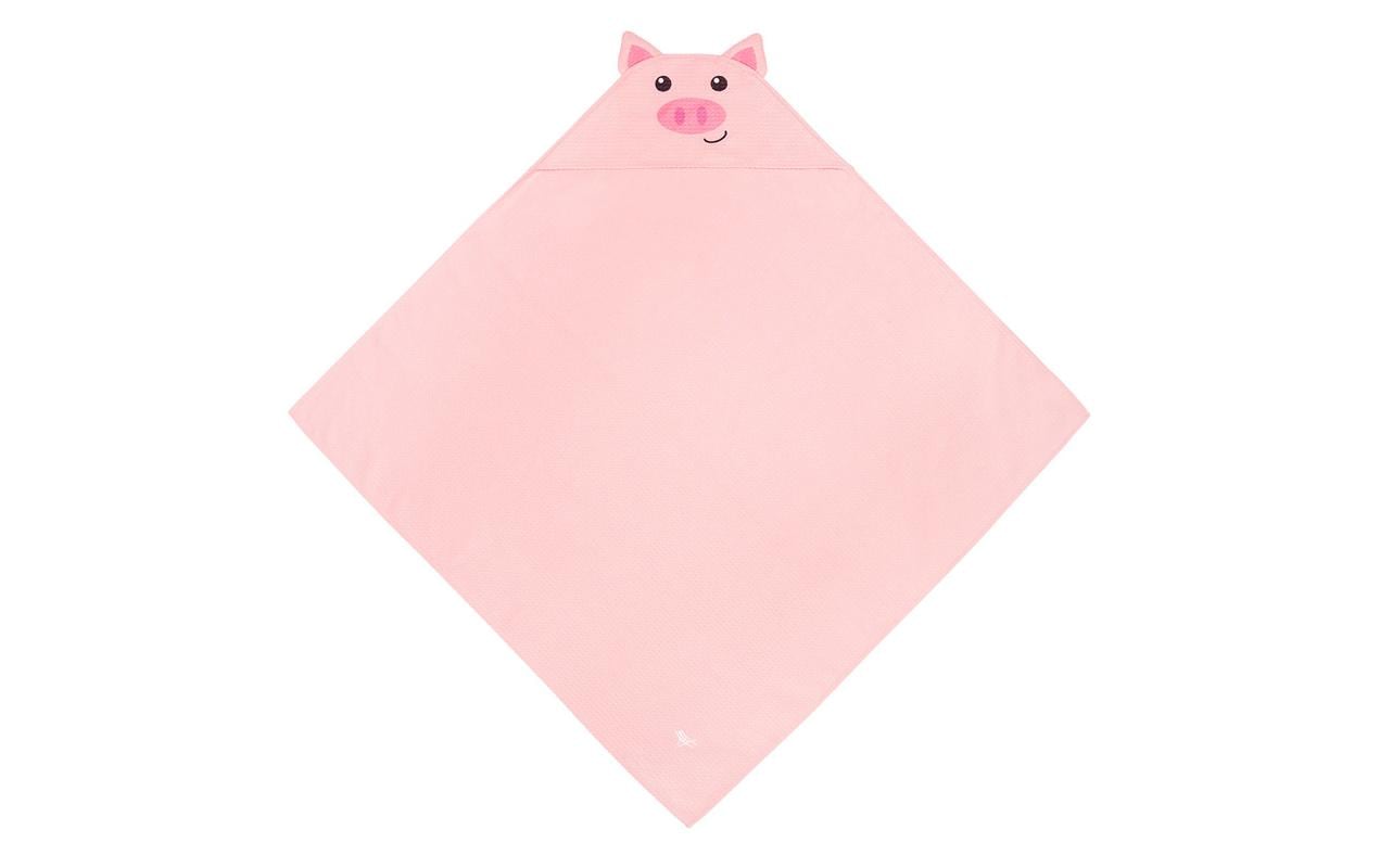 Dock & Bay Baby-Kapuzentuch Pig 75 x 75 cm, Rosa Dock & Bay Baby-Kapuzentuch Pig 75 x 75 cm, Rosa