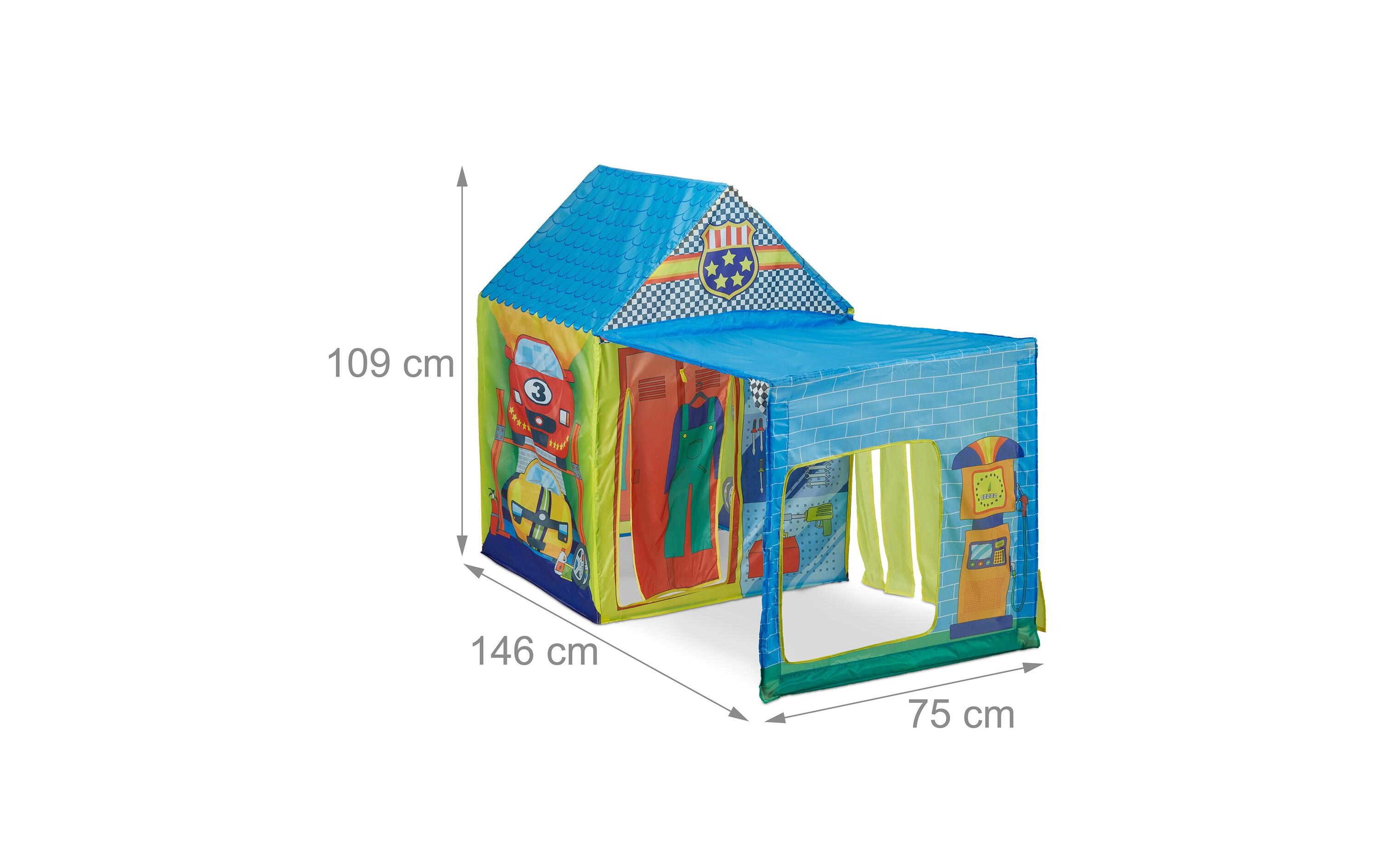 relaxdays Spielzelt Autowerkstatt