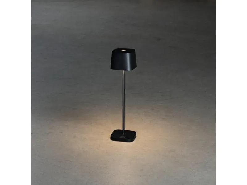 Konstsmide Akku-Tischleuchte Capri Mini USB, 2200-3000K, 2.2 W, Schwarz