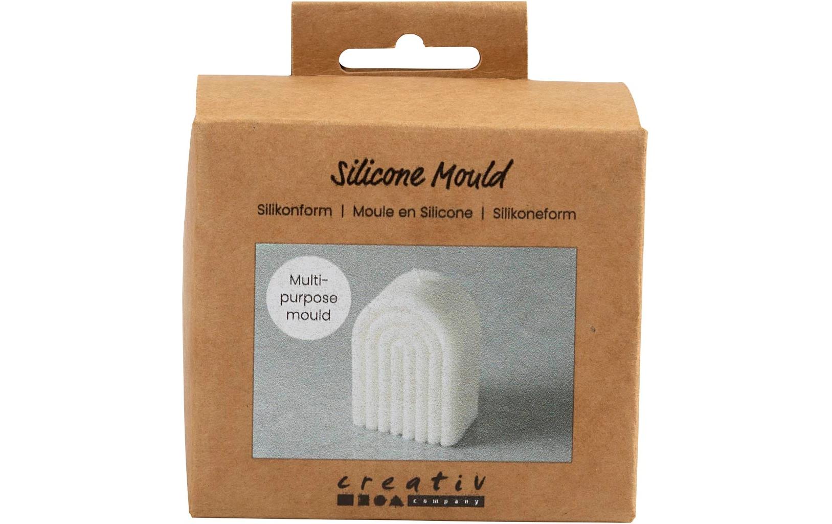 Creativ Company Kerzengiessform aus Silikon Weiss