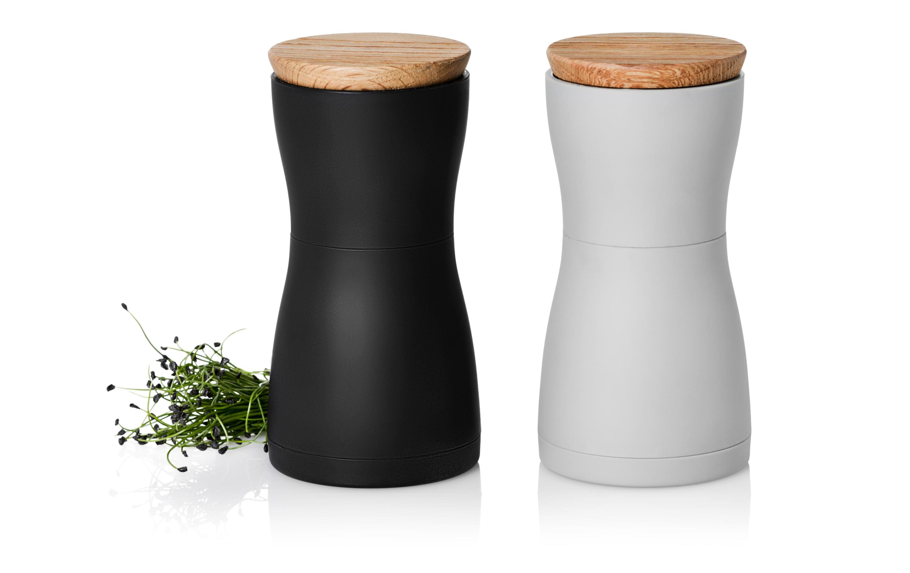 AdHoc Salz- und Pfeffermühle TWIN 2 Stück, 13.3 cm, Schwarz/Weiss