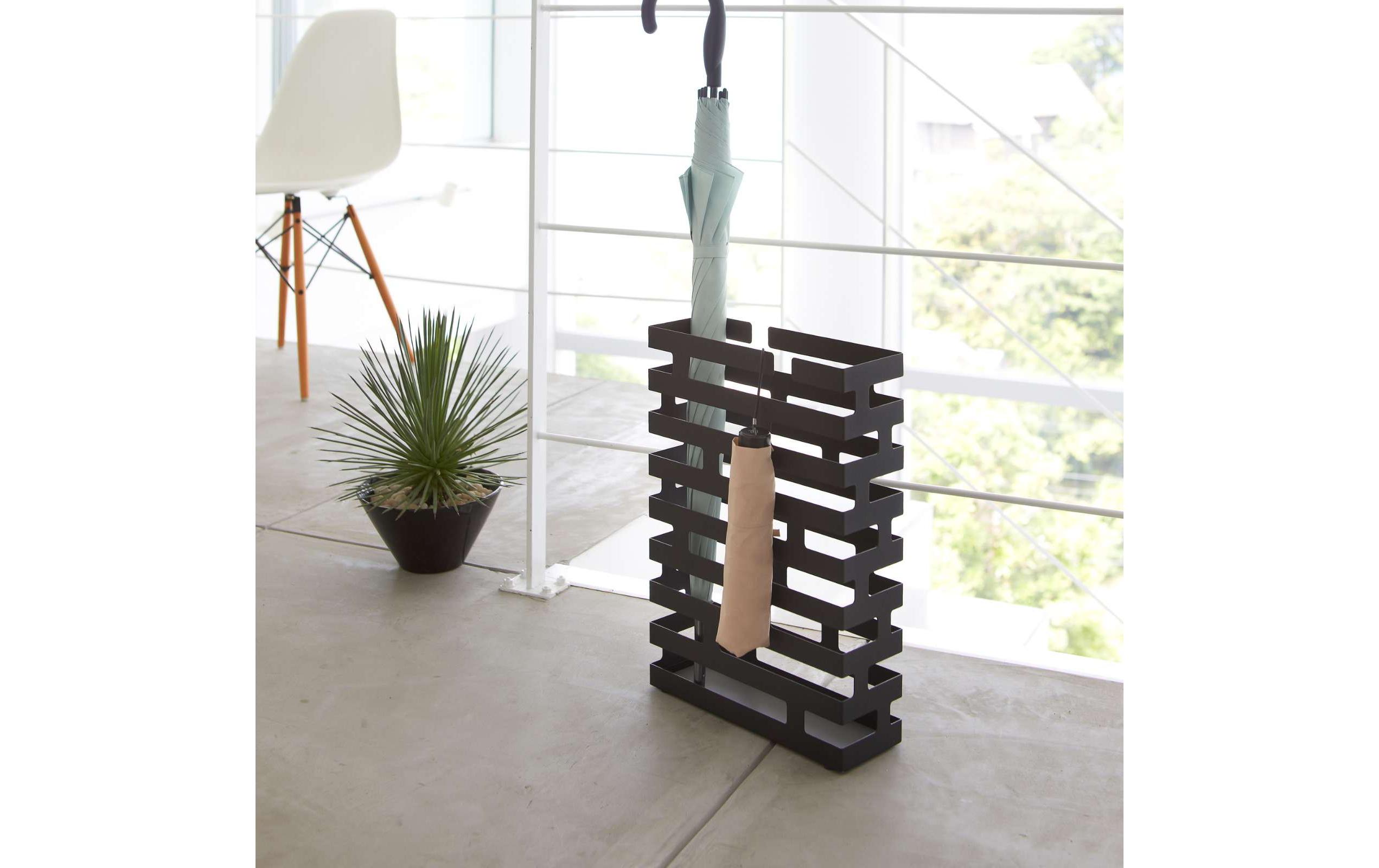 Yamazaki Schirmständer Brick Wide Schwarz