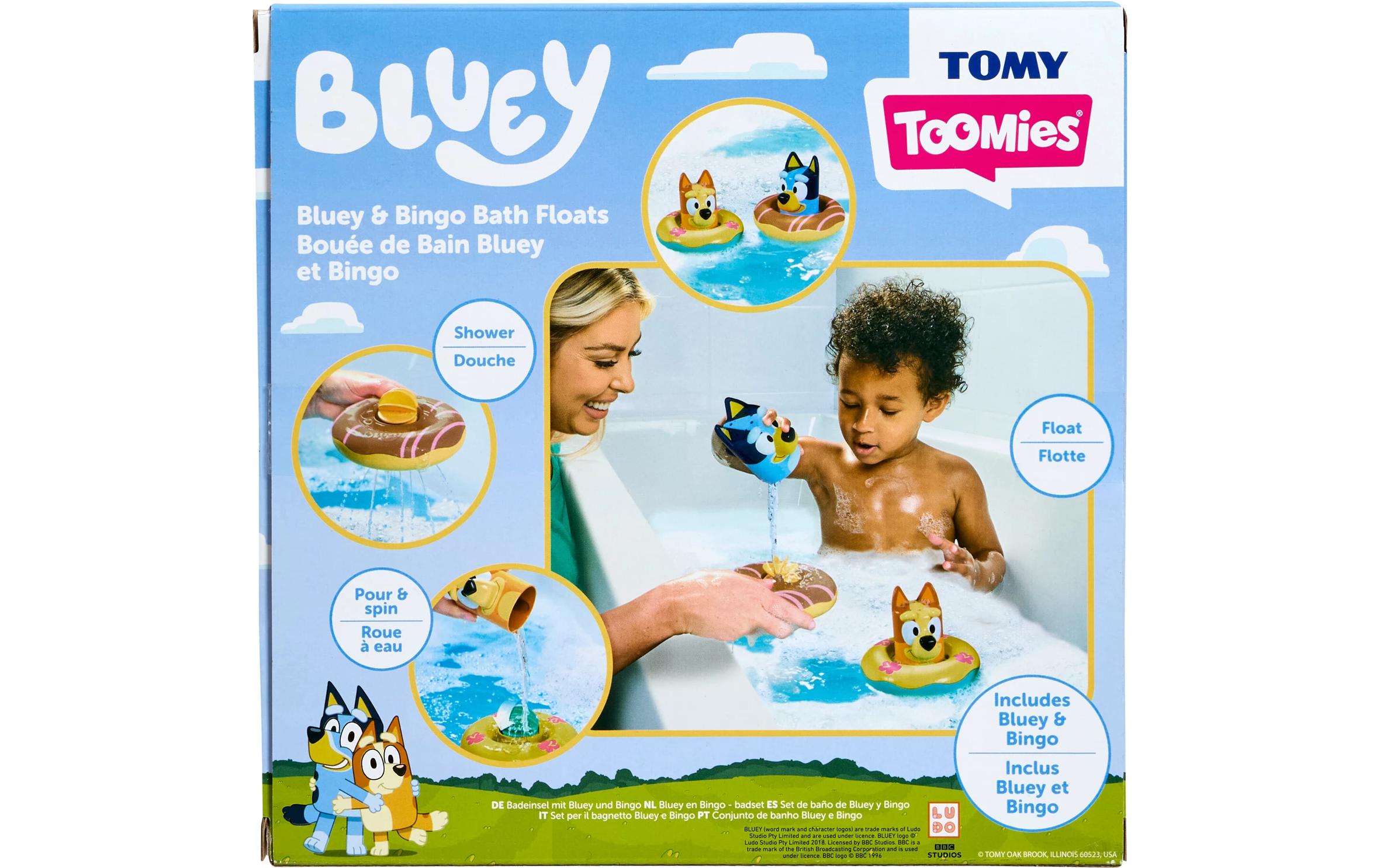 Tomy Badespielzeug Bluey Badeinsel 2-er Pack