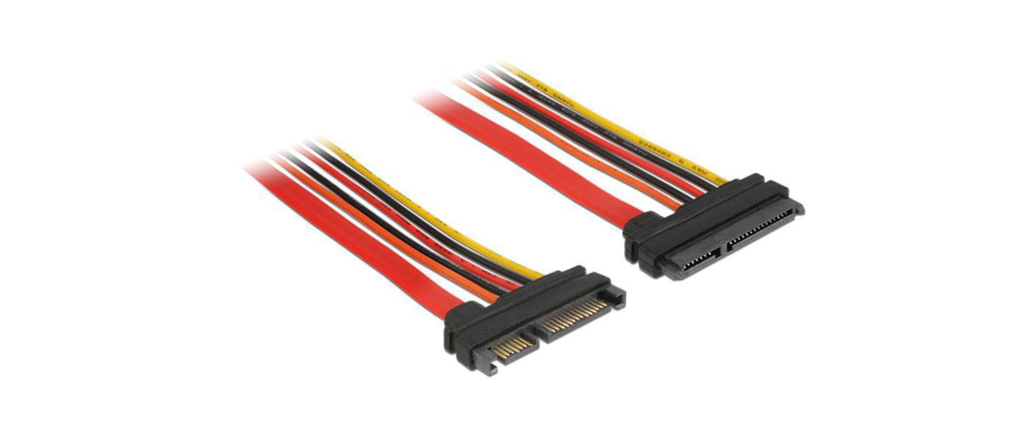 Delock SATA3-Kabel 3.3/5/12 Volt Verlängerung 30 cm