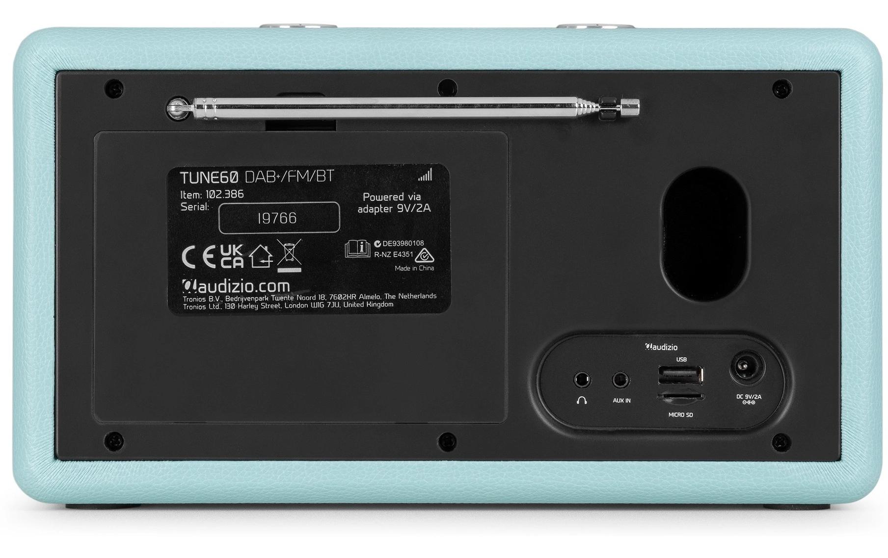Audizio DAB+ Radio Tune60 Blau