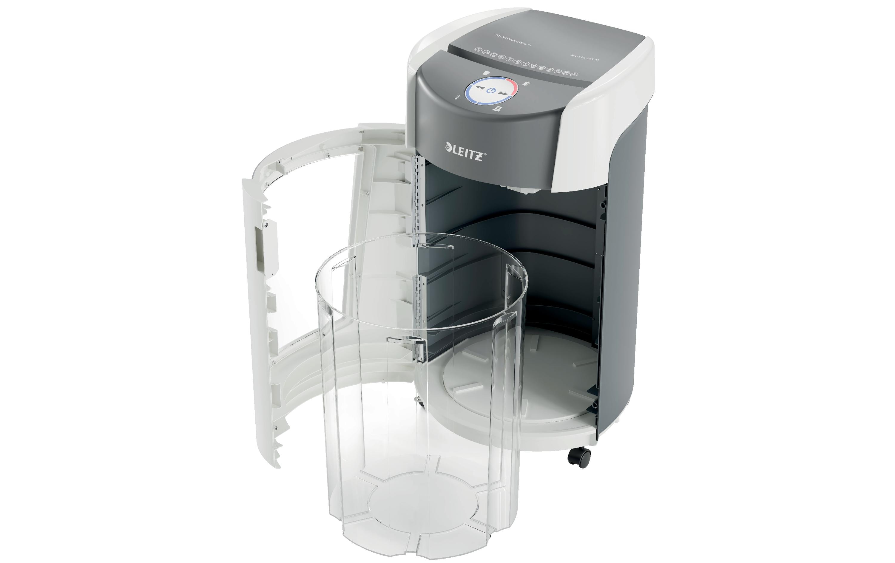 Leitz Bürogeräte Aktenvernichter IQ OptiMax Office P-5, 10 Blatt