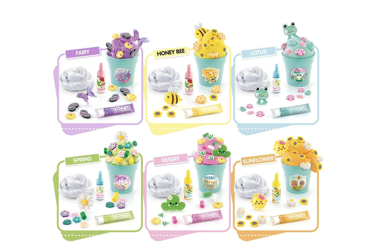 Canal Toys Bastelset Slime Flower Mini Garden