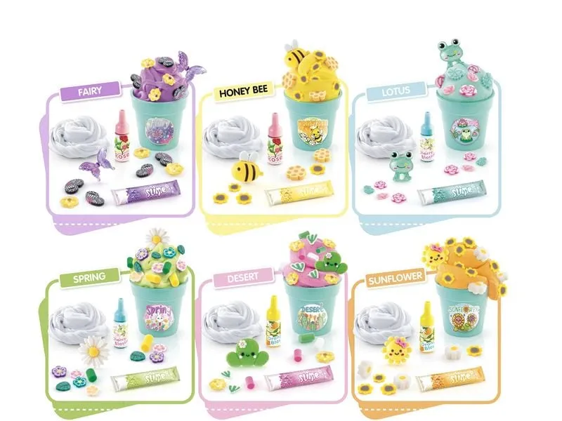 Canal Toys Bastelset Slime Flower Mini Garden
