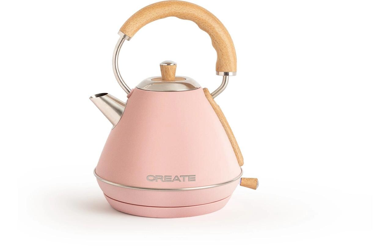 Create Wasserkocher Retro M 1 l, Pastelrosa
