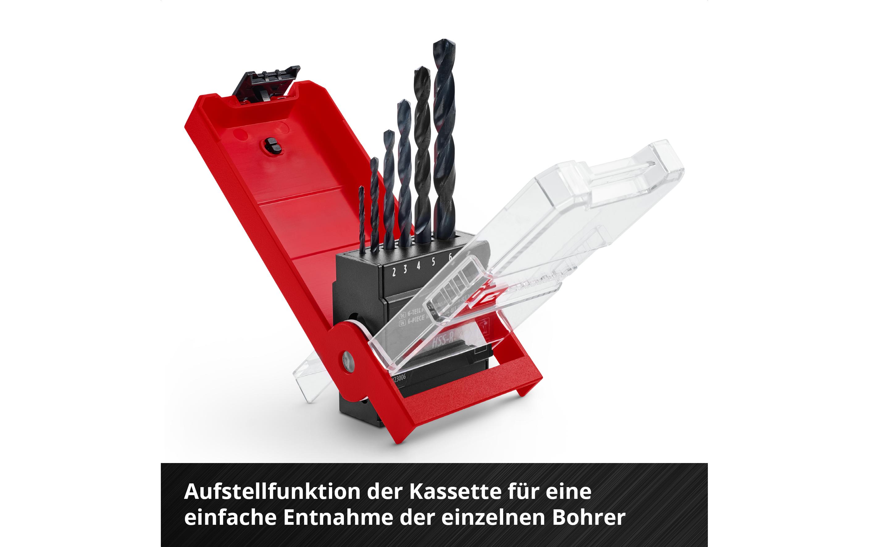 Einhell Metallbohrer-Set HSS-R 6tlg LS