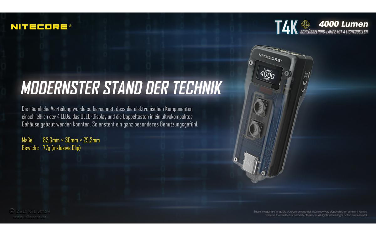 Nitecore Taschenlampe T4K