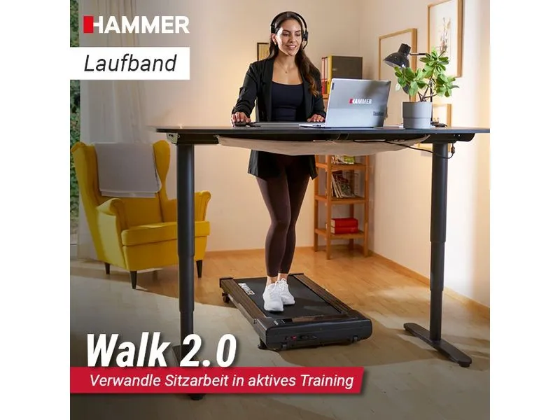 HAMMER Laufband Walk 2.0 Schwarz