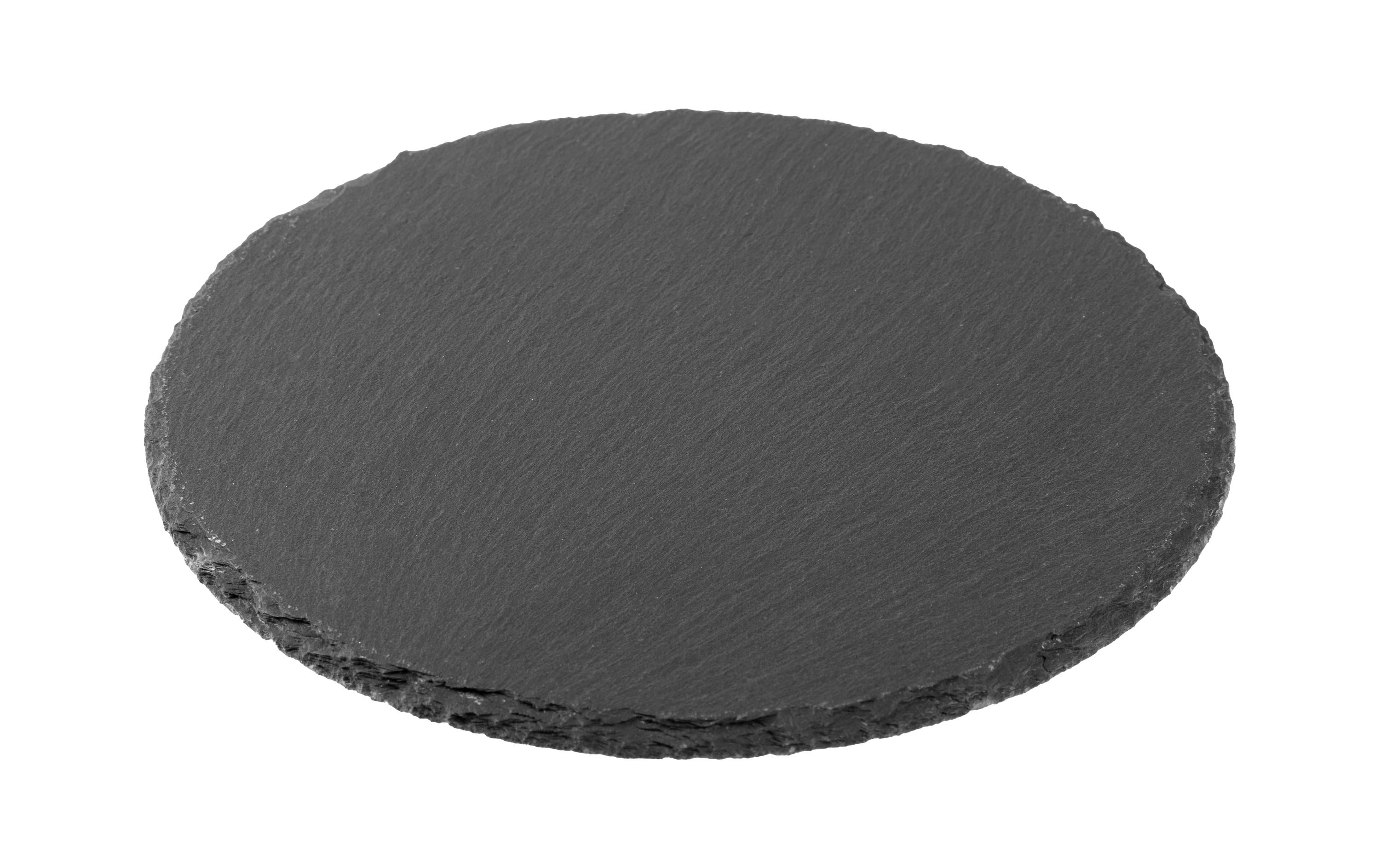 COCON Kerzenuntersetzer Ø 20 cm, Schiefer, Schwarz