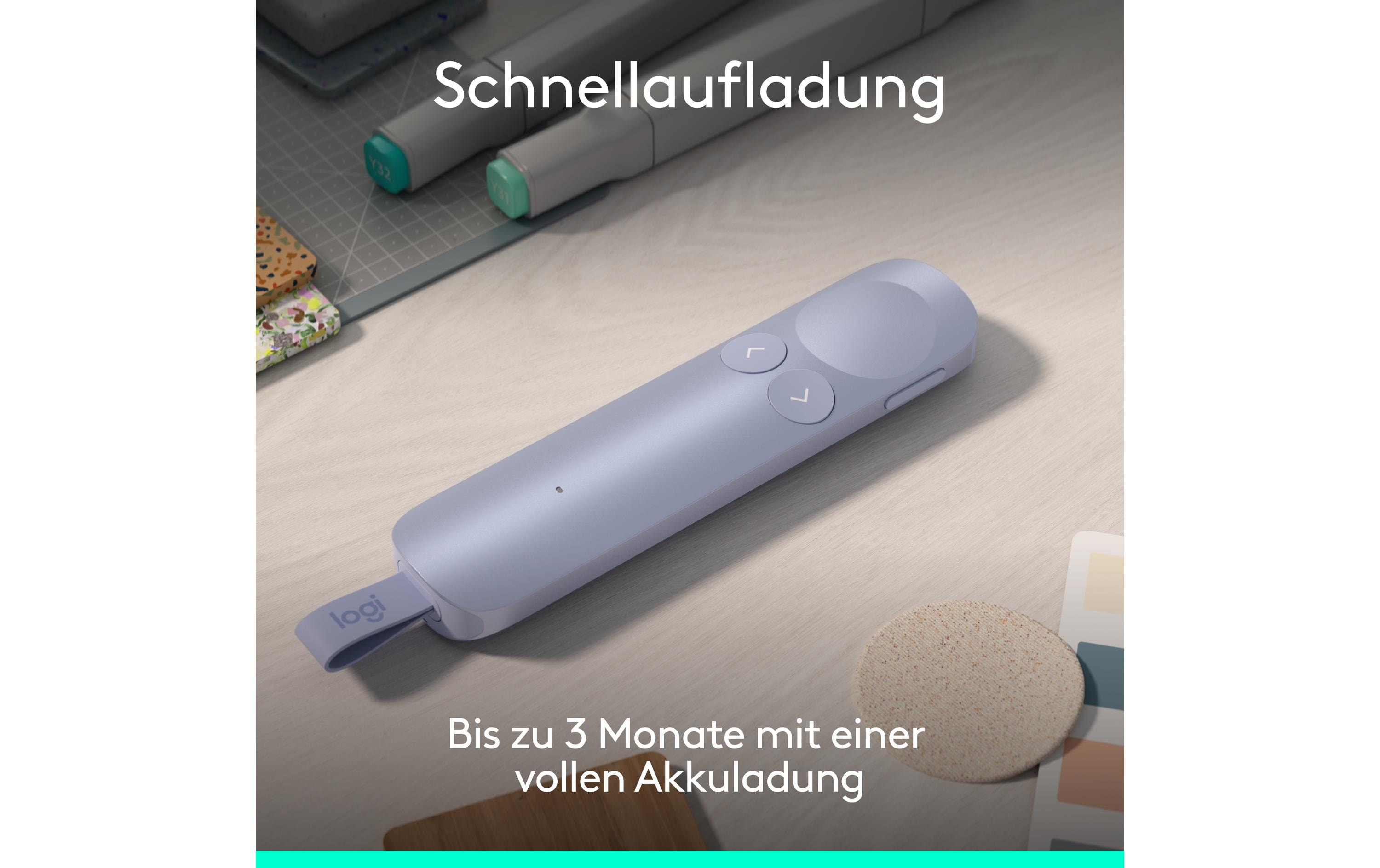 Logitech Presenter Spotlight 2 Helles Flieder