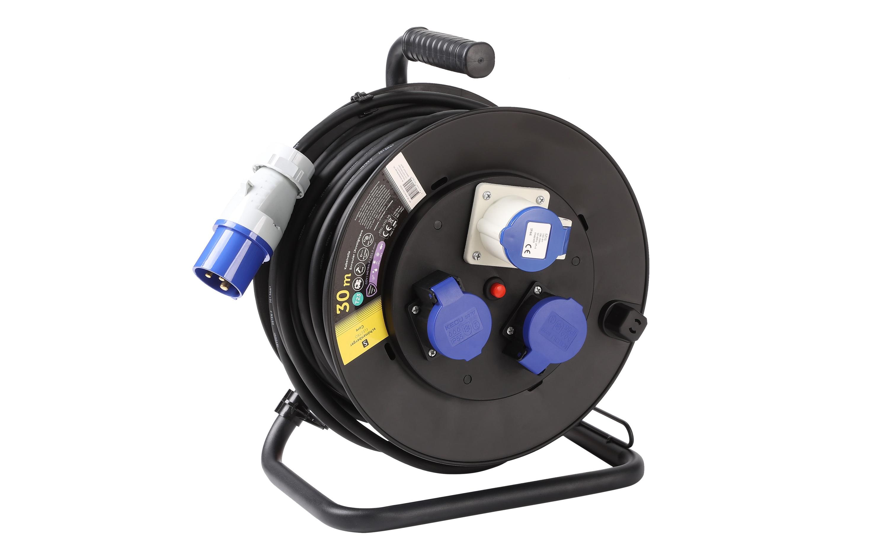 Schönenberger Kabelrolle Kunstsoff CEE 3P IP44 30m 2 x T23