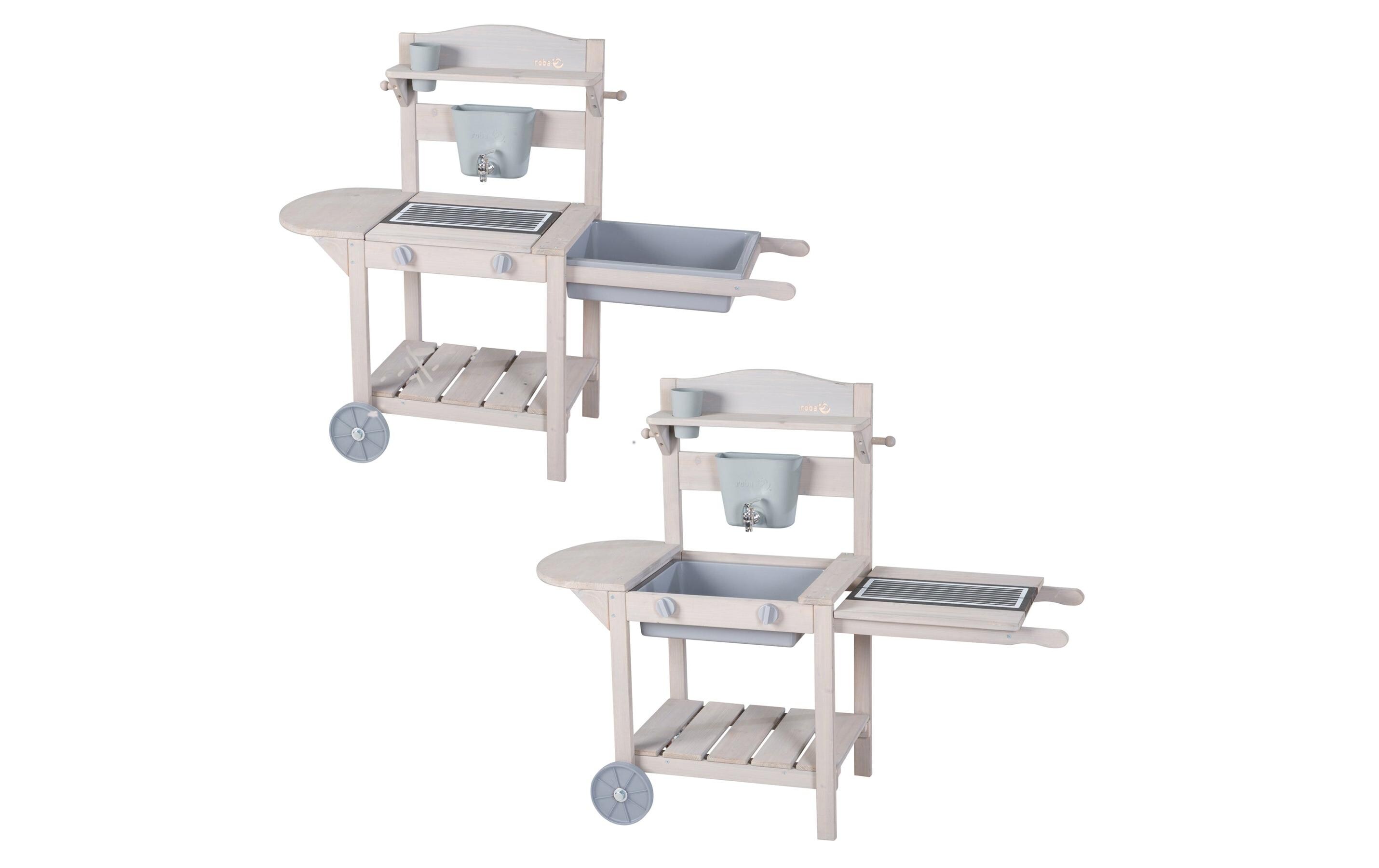 roba Mobile Spiel- und Matschküche BBQ Grau