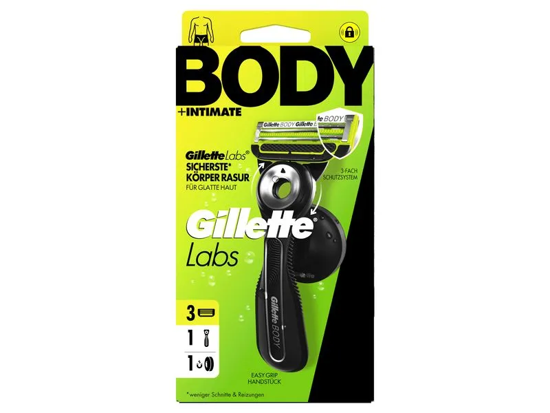 Gillette Rasierer Body + Intimate inkl. 3 Klingen